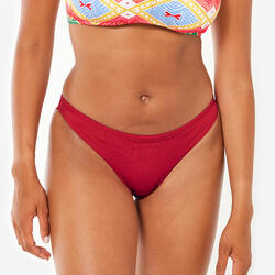 Bas de maillot de bain tanga texturé surf Femme - Lulu bleu marine