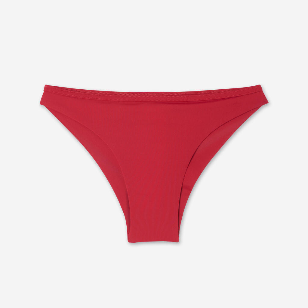 Women’s surfing textured tanga swimsuit bottoms - Lulu navy blue