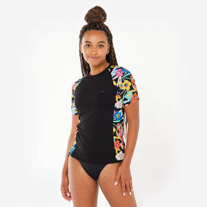 Women’s surfing short sleeve UV-protection T-shirt - Kanika black