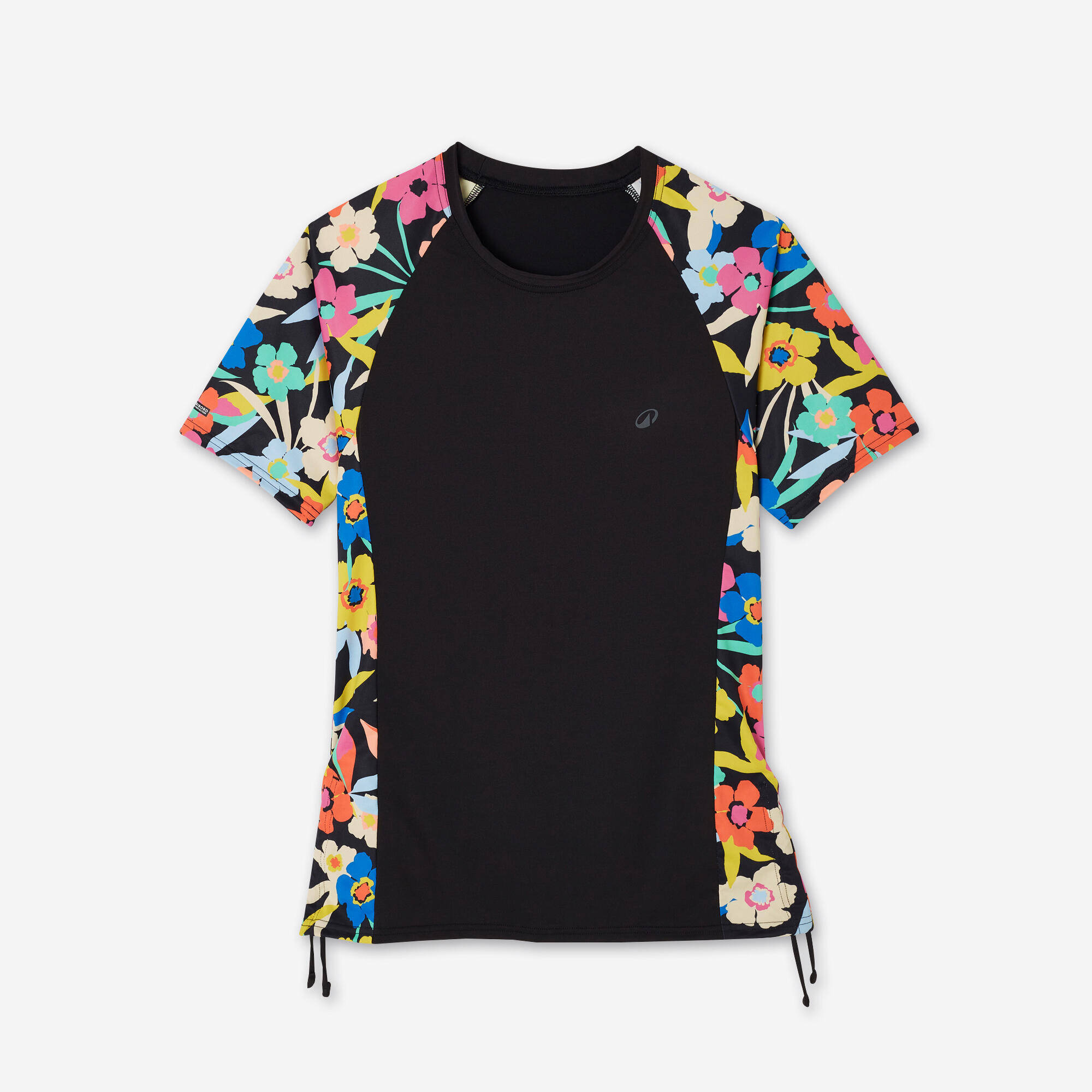 Women’s short sleeve anti-UV surf t-shirt - Kanika black -  3