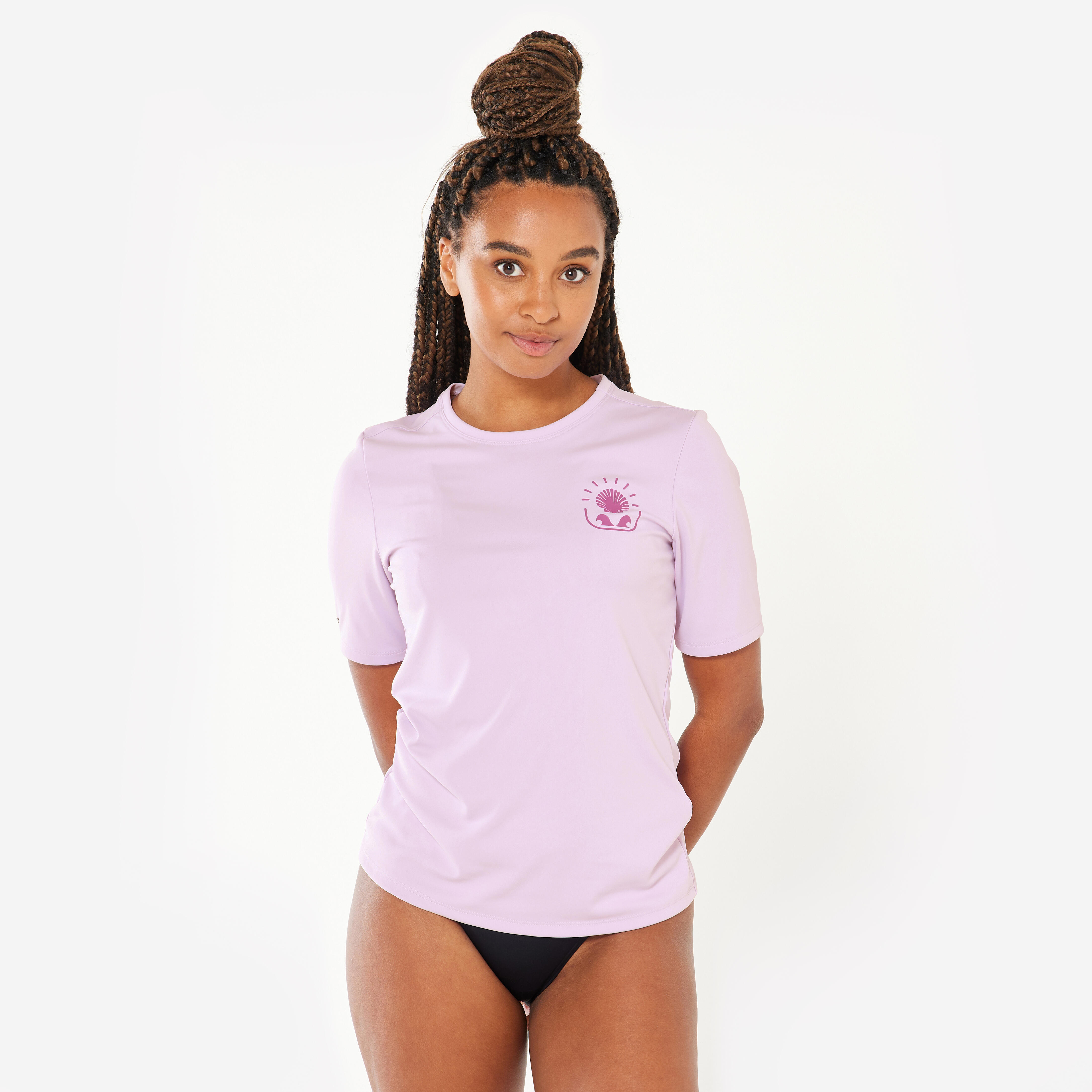 Tricou anti-UV Malou Mov Damă