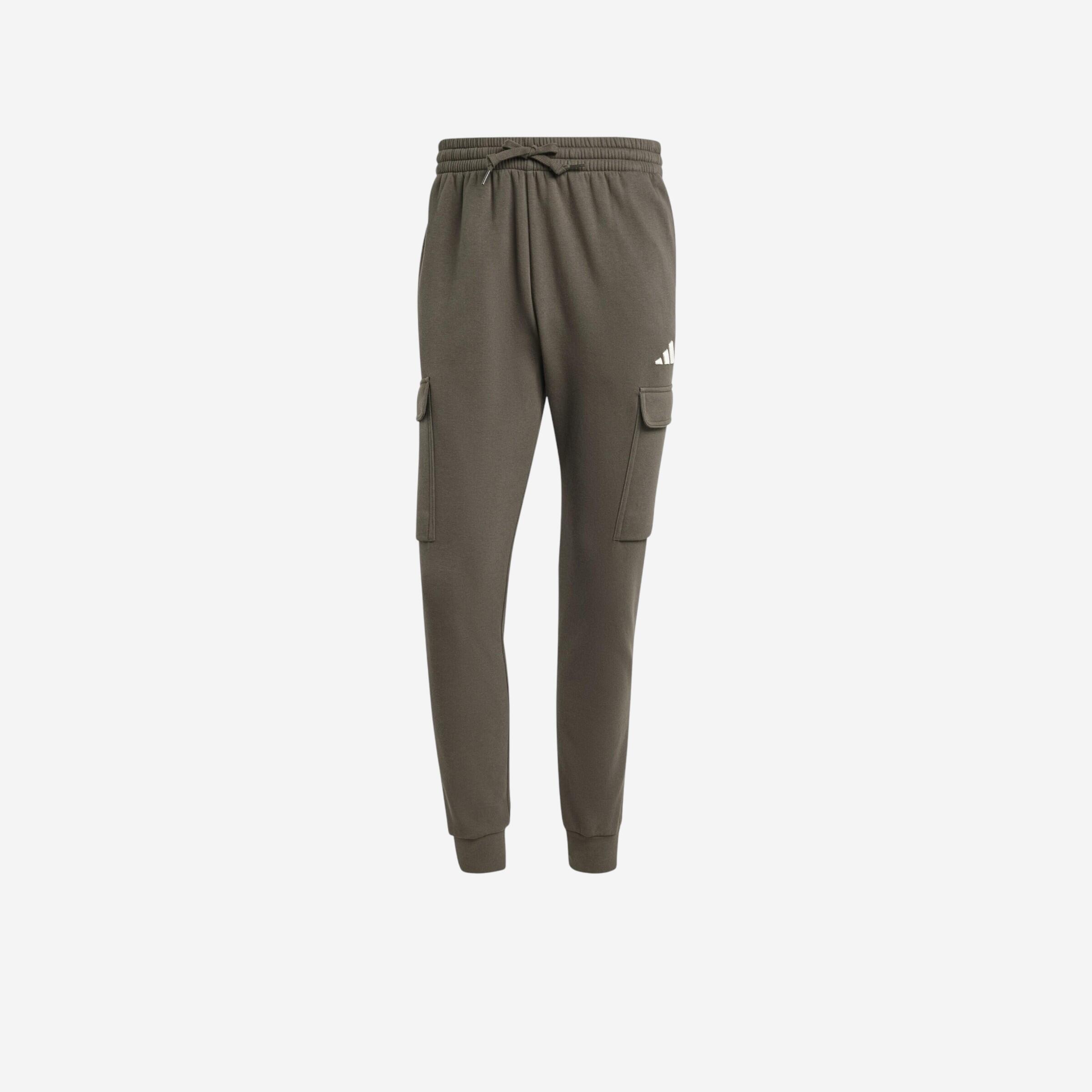 Pantalon jogging homme coton ADIDAS kaki 1/1