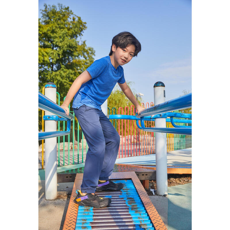 Încălțăminte sport cu bandă cu arici, respirantă Playful Summer Negru Copii