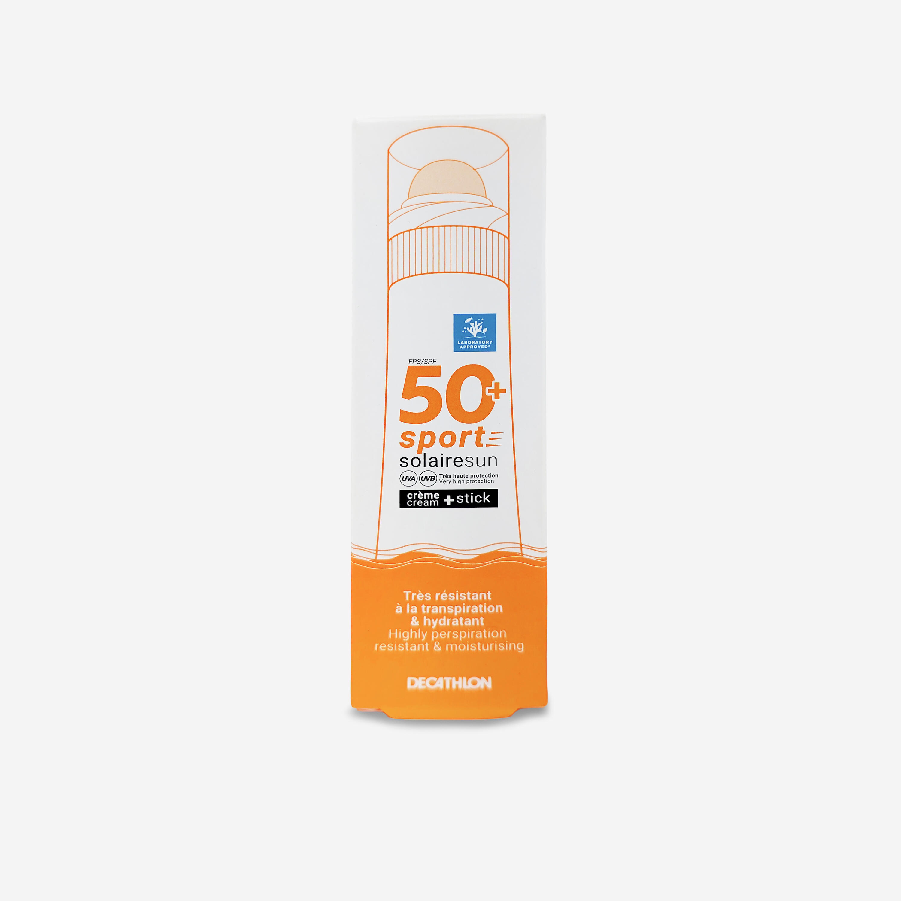 DECATHLON Krém na opaľovanie 20 ml a tyčinka na pery 4 g SPF 50+ 20 ml