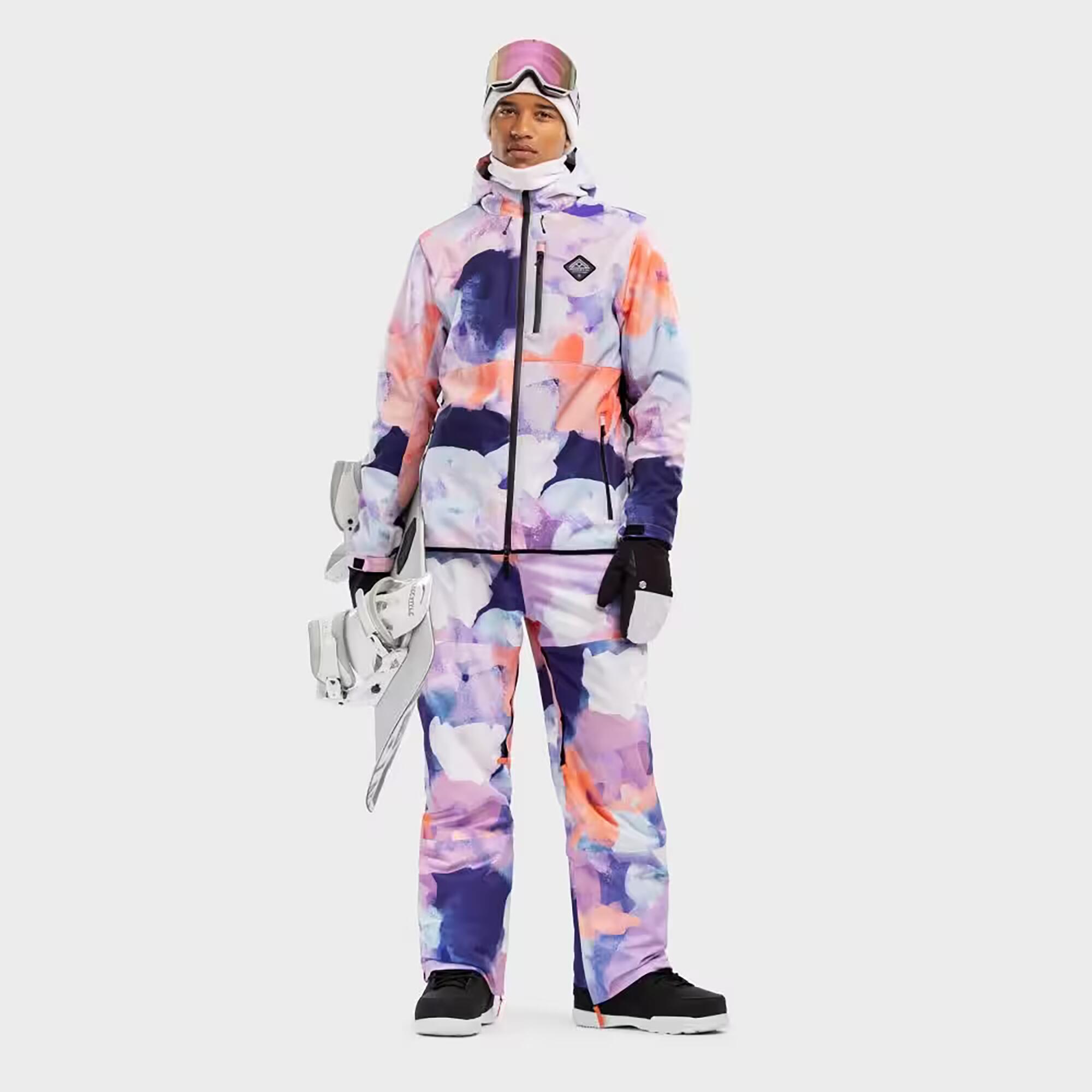 Chaqueta de snowboard y nieve softshell impermeable Adulto Siroko Chrea 3/8