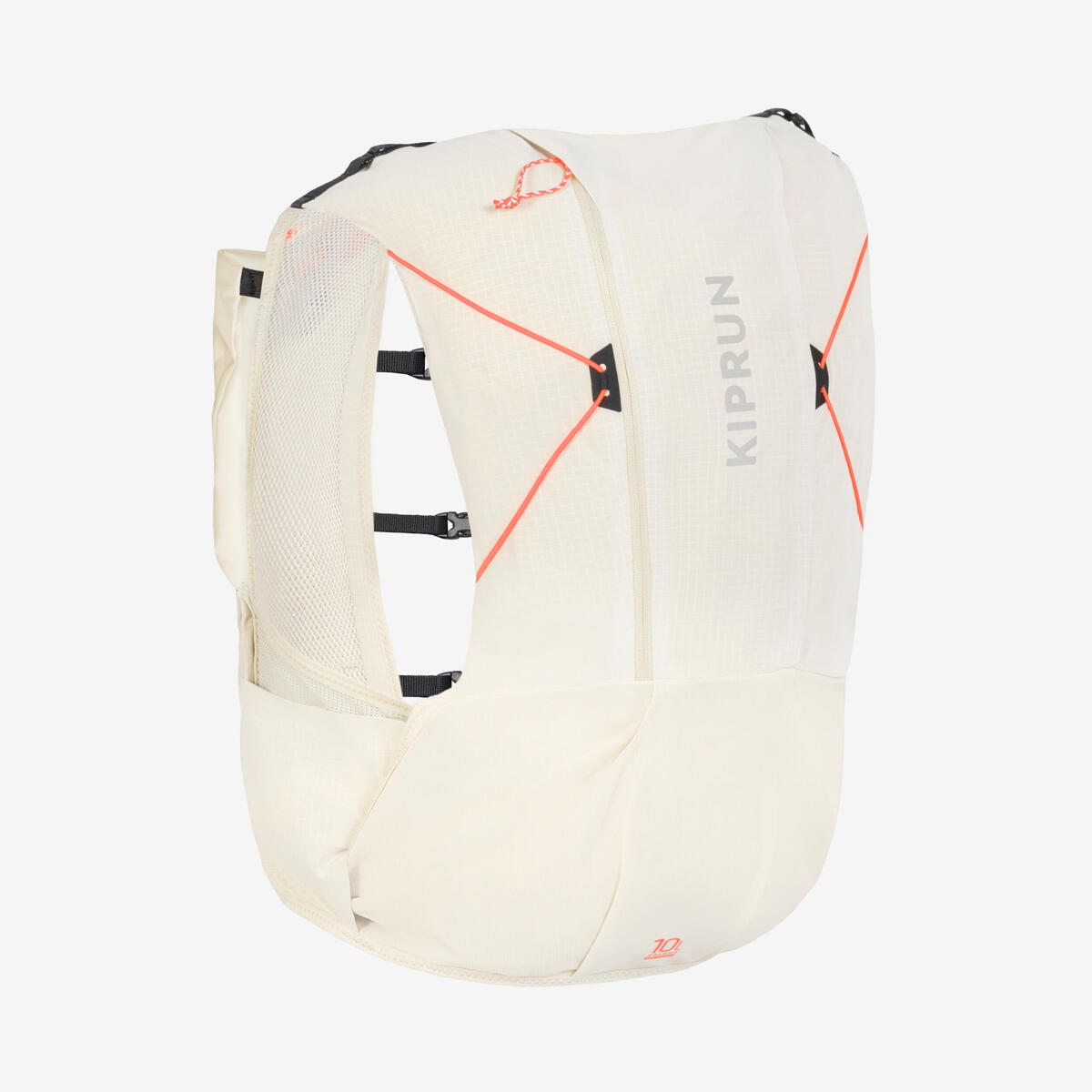 Sac trail running 10l mixte beige vendu avec poche à eau 1L - KIPRUN BAG 900
