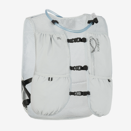 Sac trail running mixte + poche à eau 1L incluse- KIPRUN 500 8L GRIS