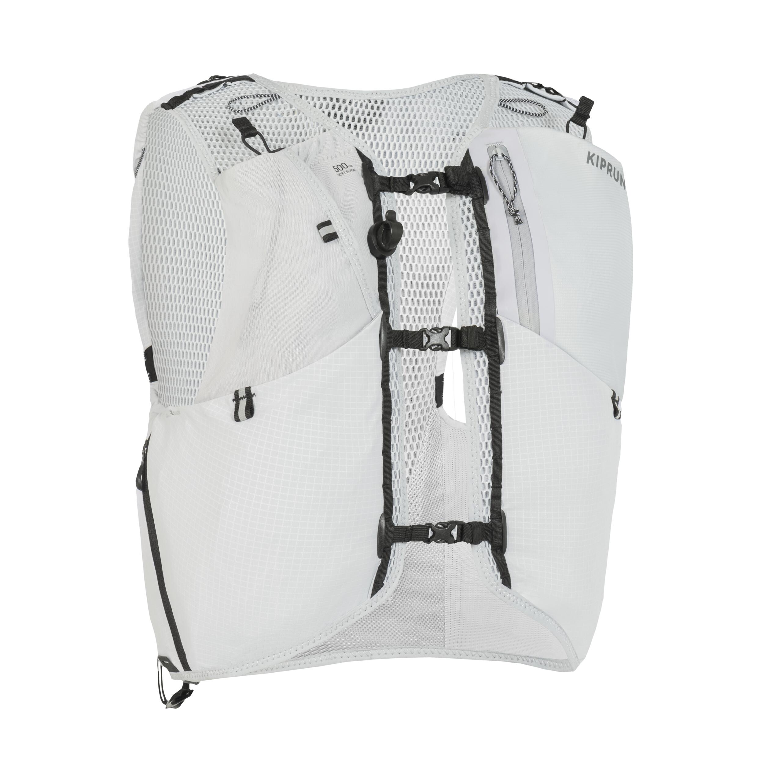 KIPRUN Mochila trail running unisex + bolsa agua 2L incluida - KIPRUN 900 15L gris  
