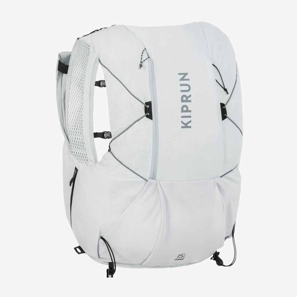 Laufrucksack Trailrunning 15 Liter Unisex - 900 grau