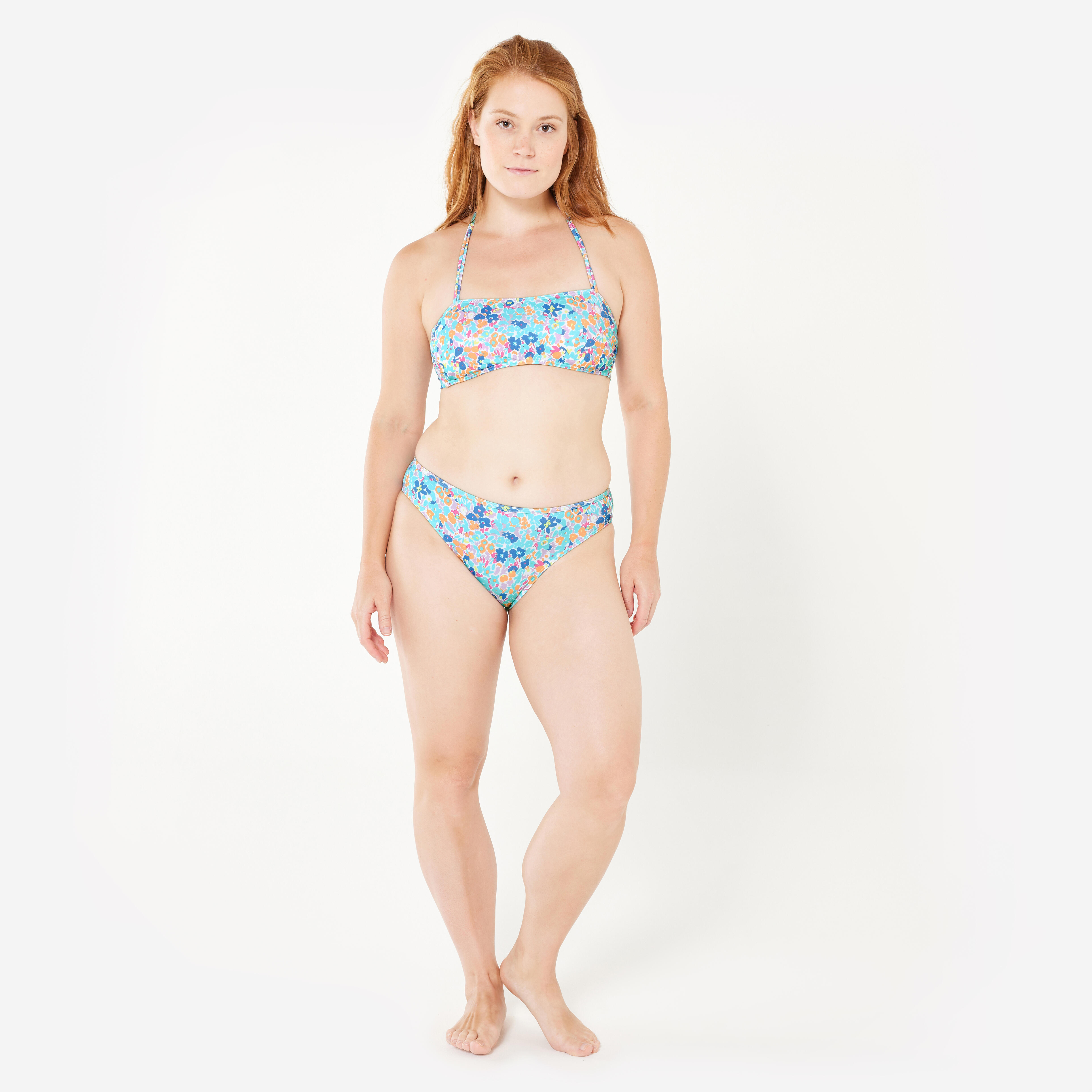 Women’s surfing bikini bottoms floral briefs - Nina multicoloured