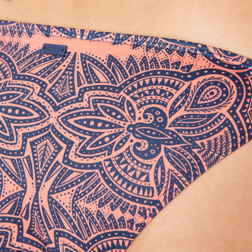 Women’s surfing tie-side swimsuit bottoms - Roxy Tie Side Tribal blue