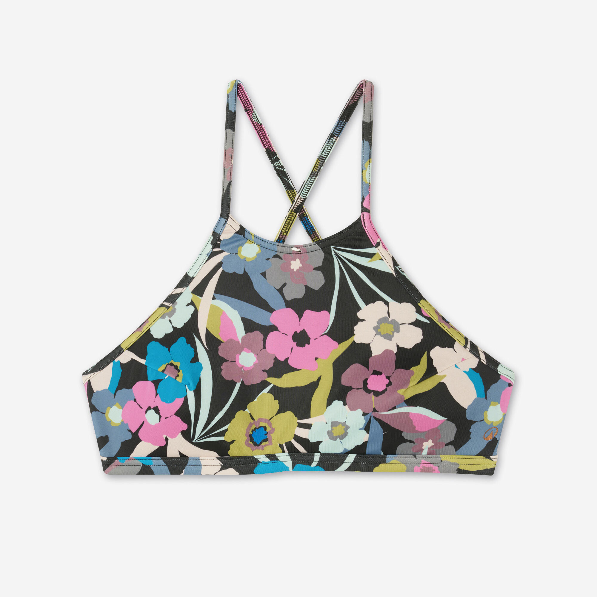Bikinitop voor surfen dames high-neck Andrea multicolor 6/7