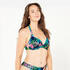 Women’s surfing push-up bikini top - Elena borabora blue