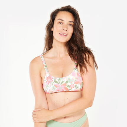 Haut de maillot de bain fleuri brassière surf femme - Roxy Heyly