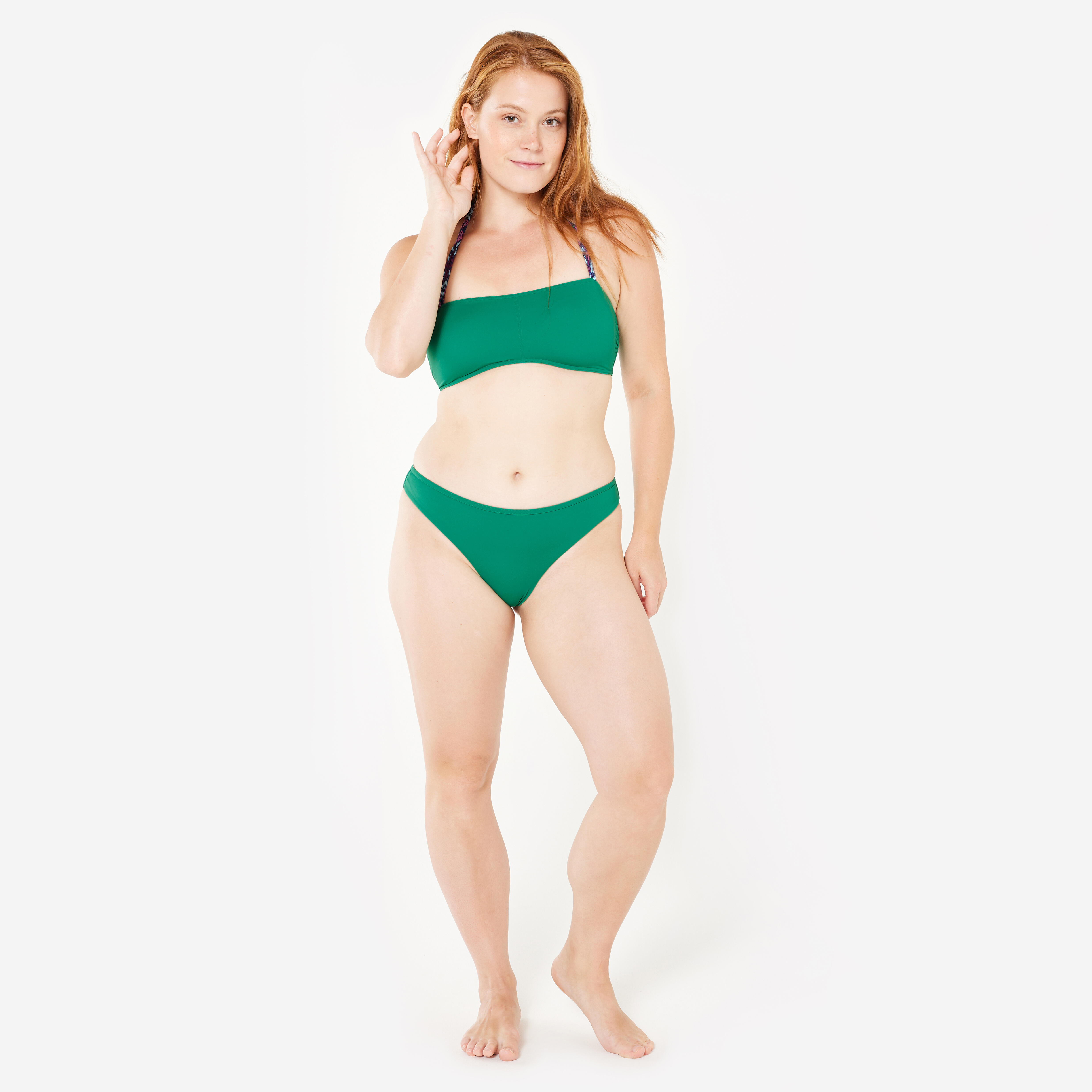 Bas de bikini de surf de type tanga femme, Lulu - OLAIAN