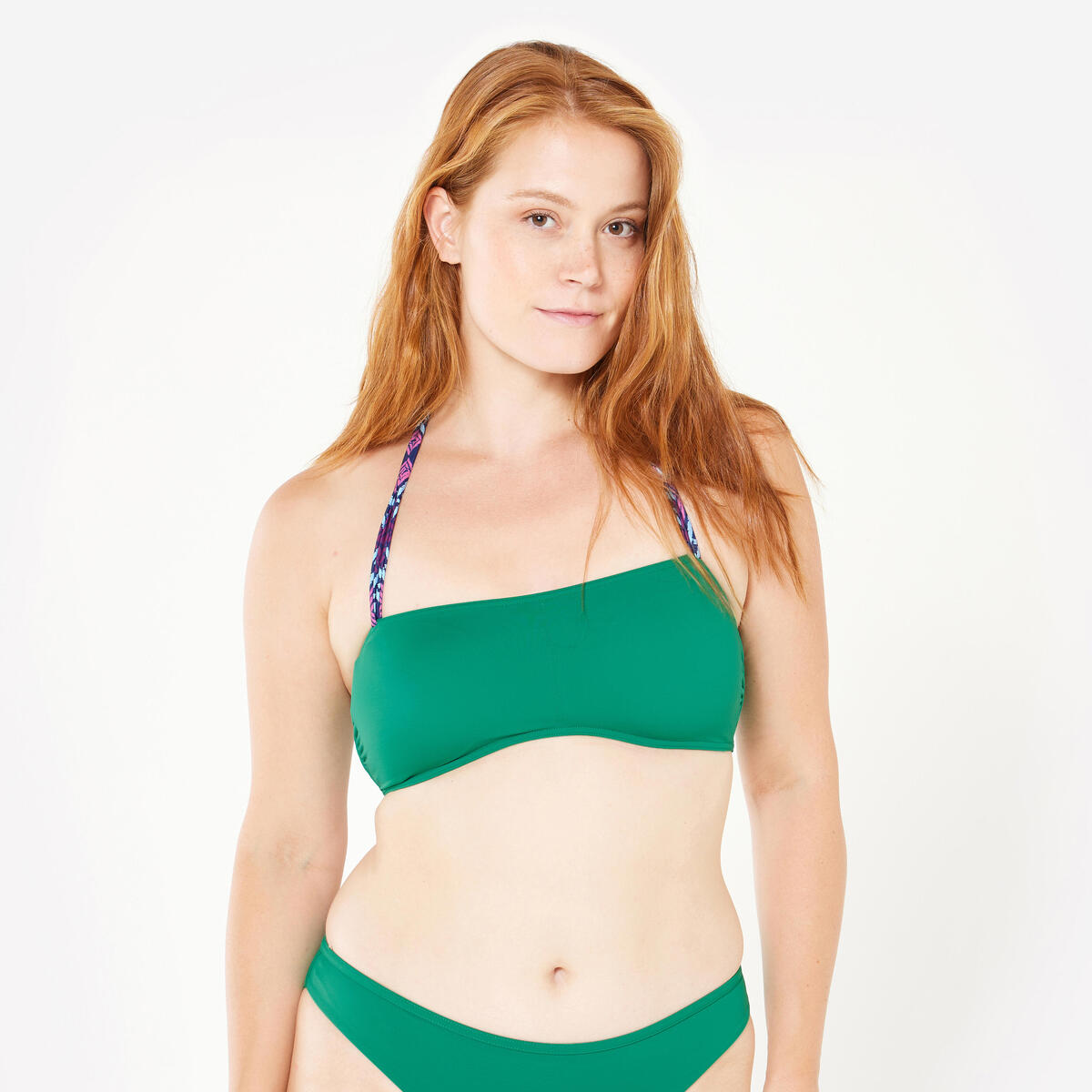 Haut de maillot bandeau surf Femme - Lori vert