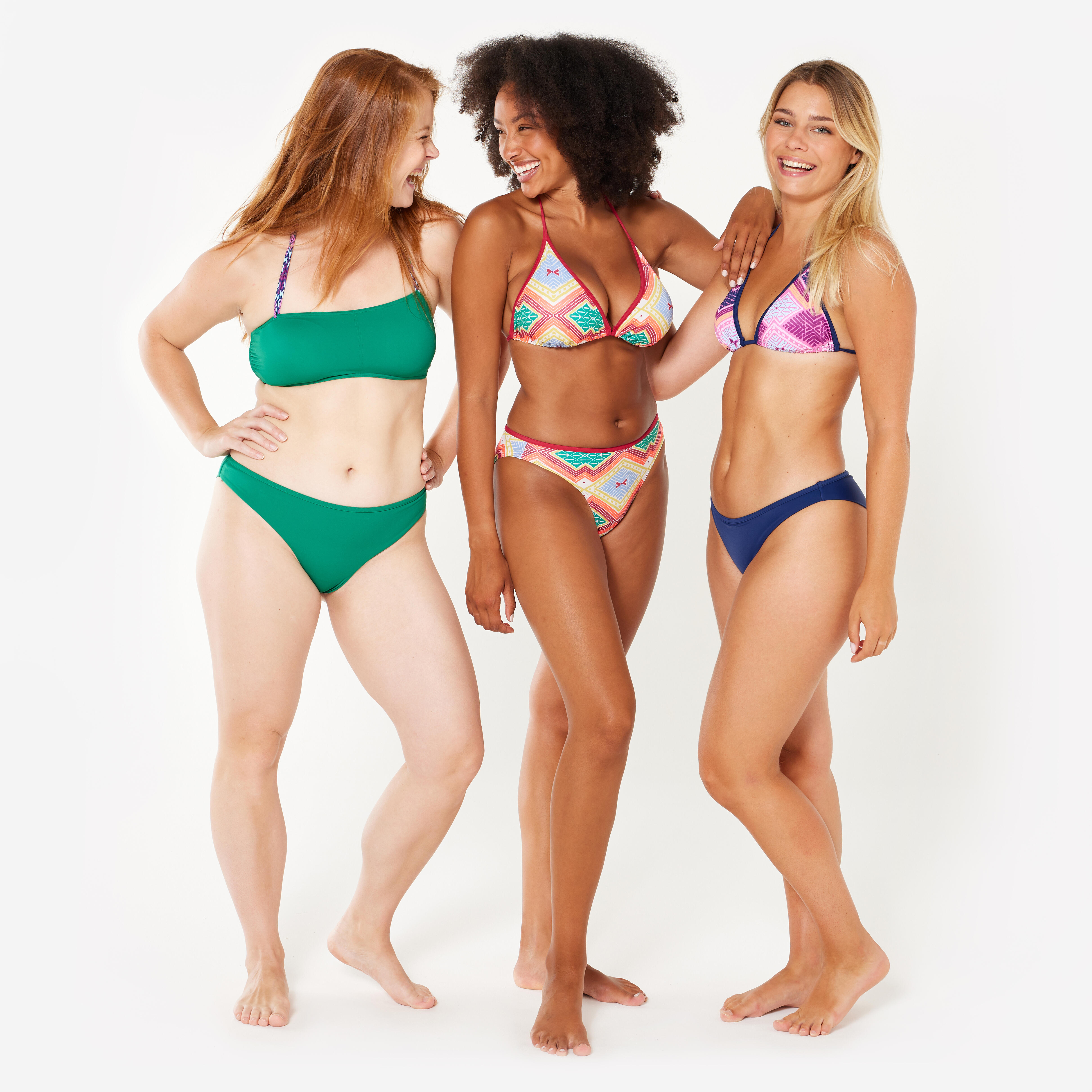 Bas de bikini de surf de type tanga femme, Lulu - OLAIAN