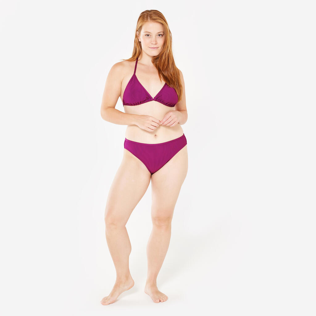Bikini-Oberteil Triangel Surfen Damen strukturiert Mae violett
