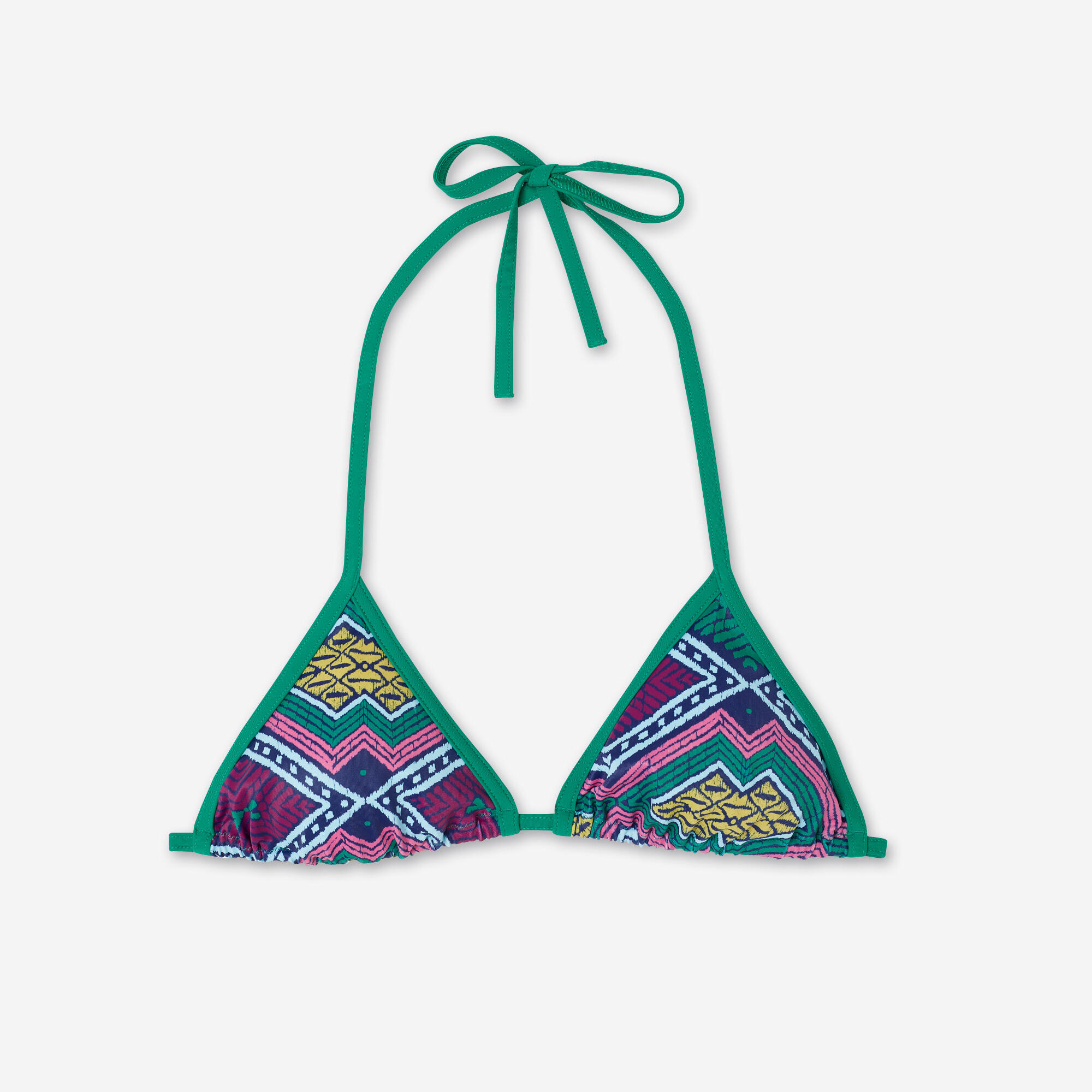 Bikinitop voor surfen dames triangel Mae sangria groen 6/7