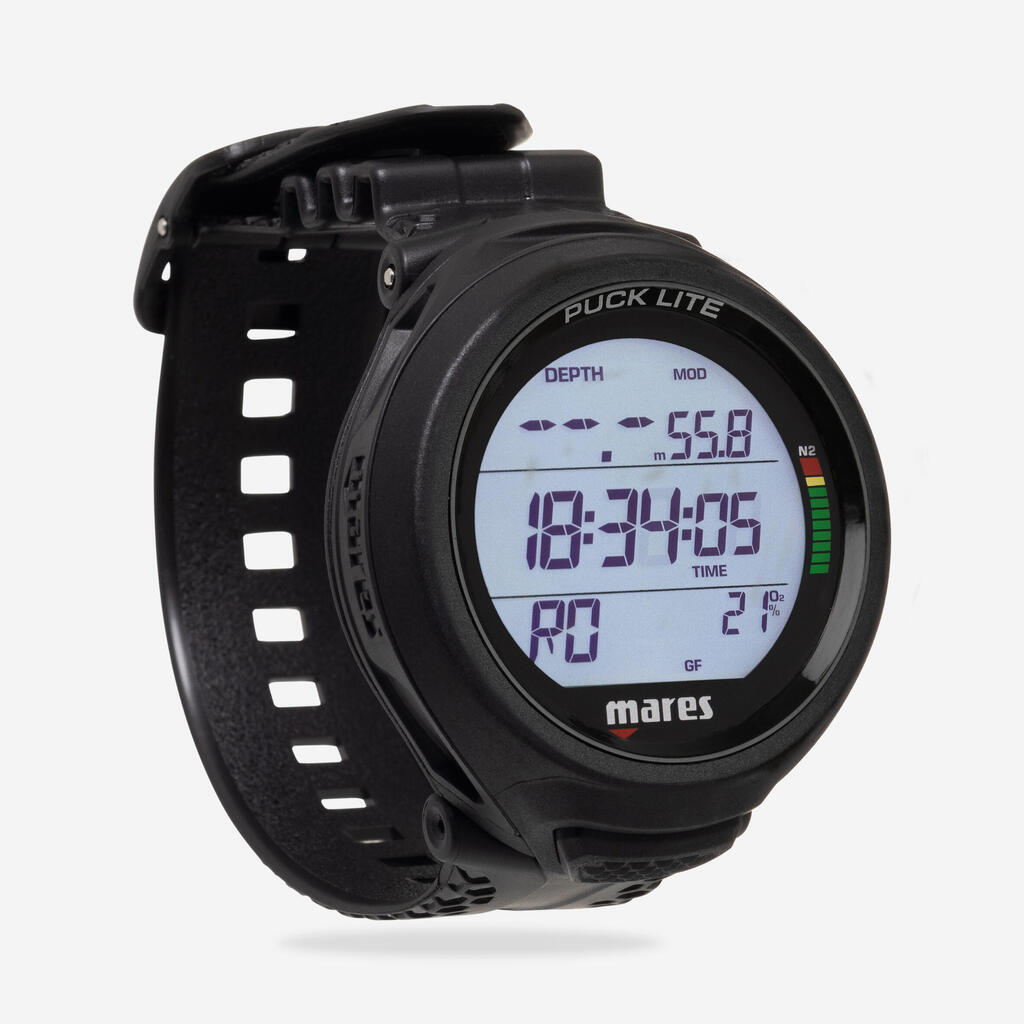 Scuba diving computer - Mares Puck Lite black
