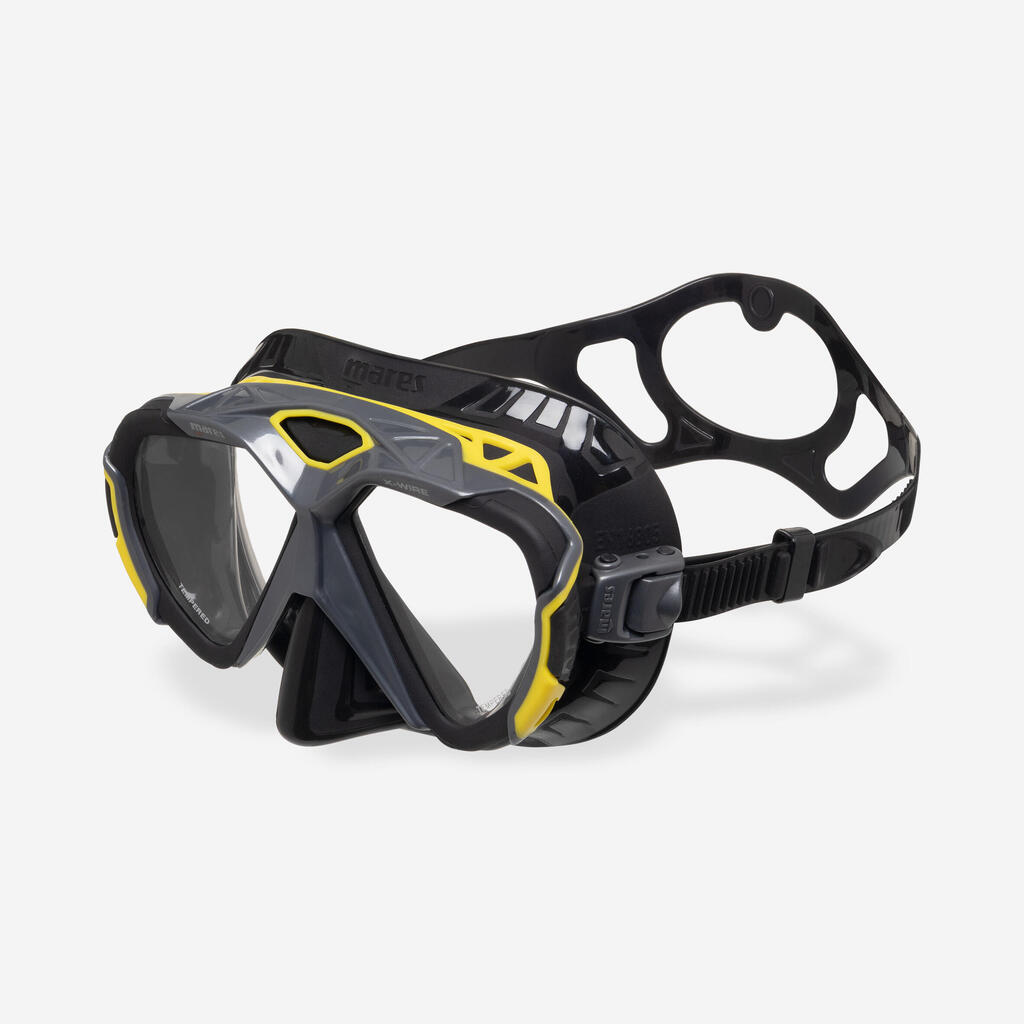 Diving mask - Mares X-Wire black yellow