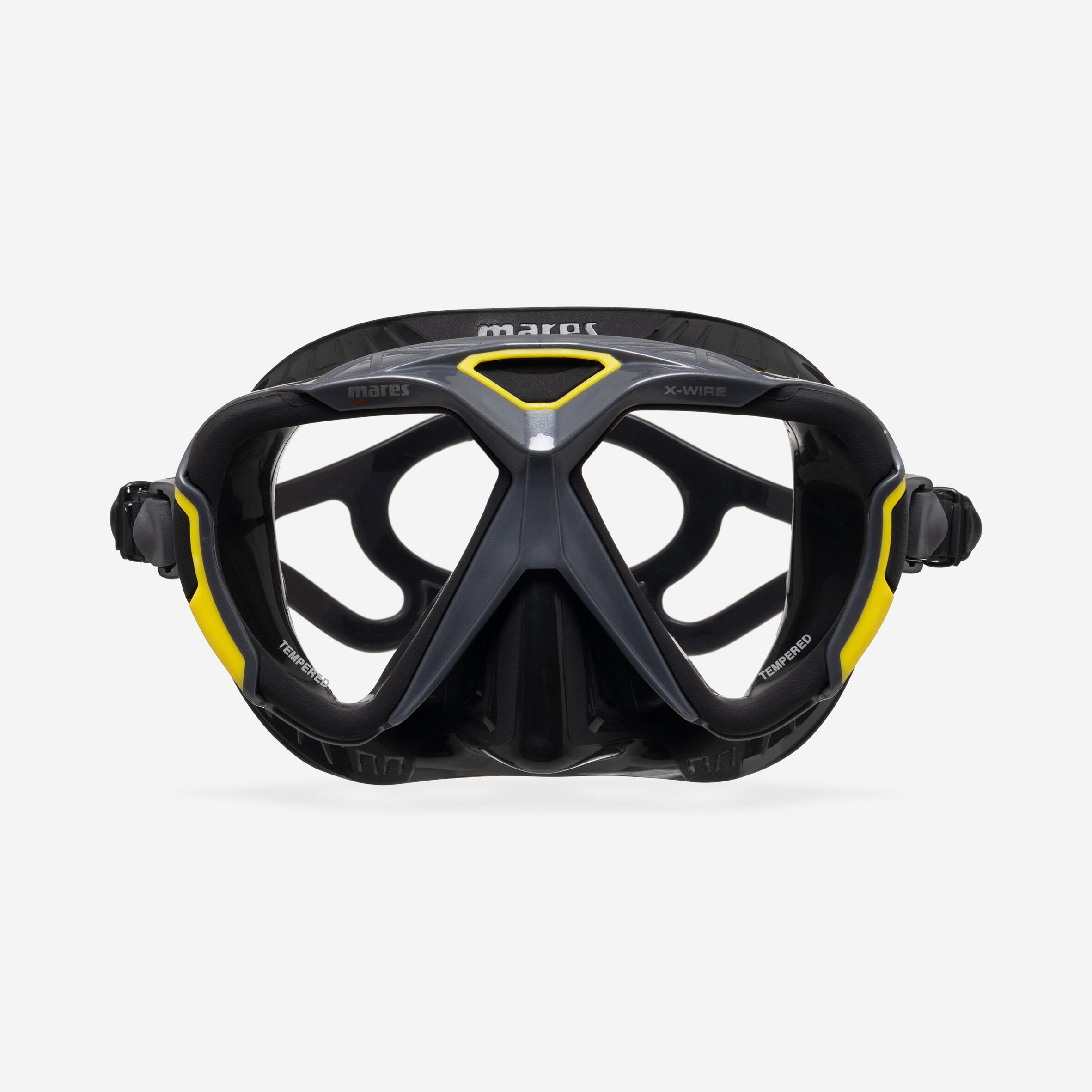 Diving mask - Mares X-Wire black yellow 2/10
