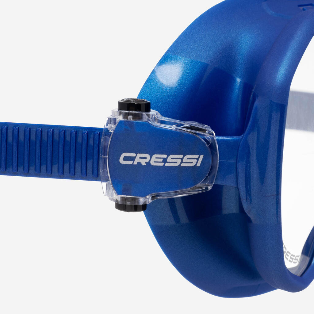 Μάσκα Scuba diving και snorkelling - Cressi Z2s small μπλε