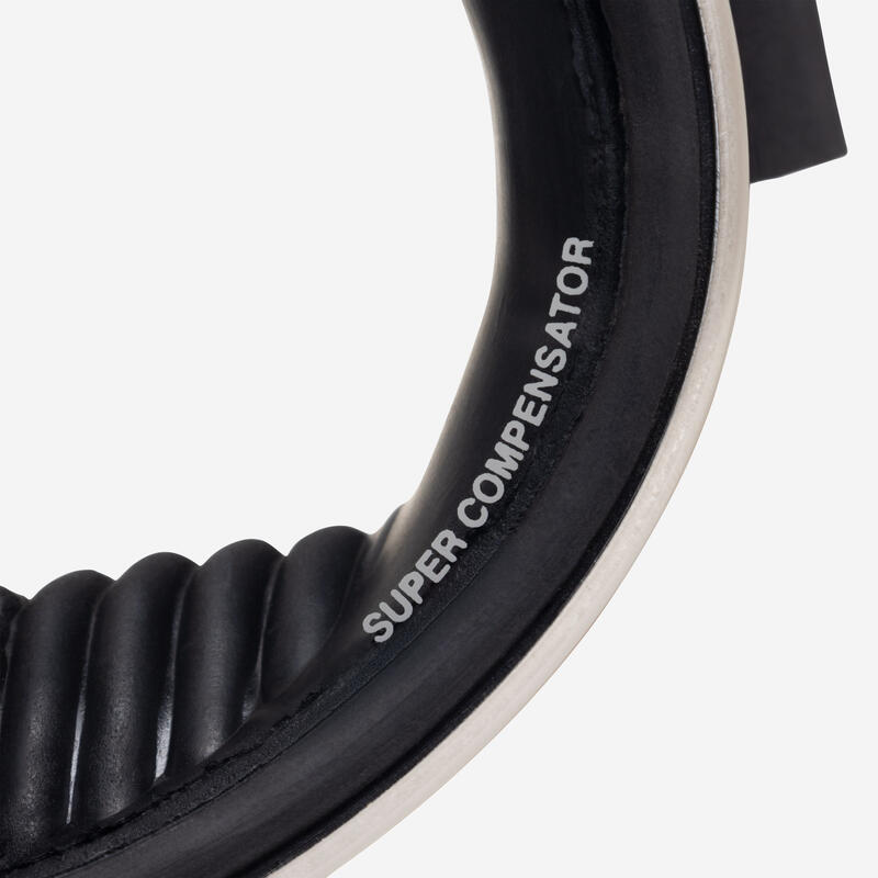 Masque plongée sous-marine et apnée hublot - Super Compensator jupe caoutchouc