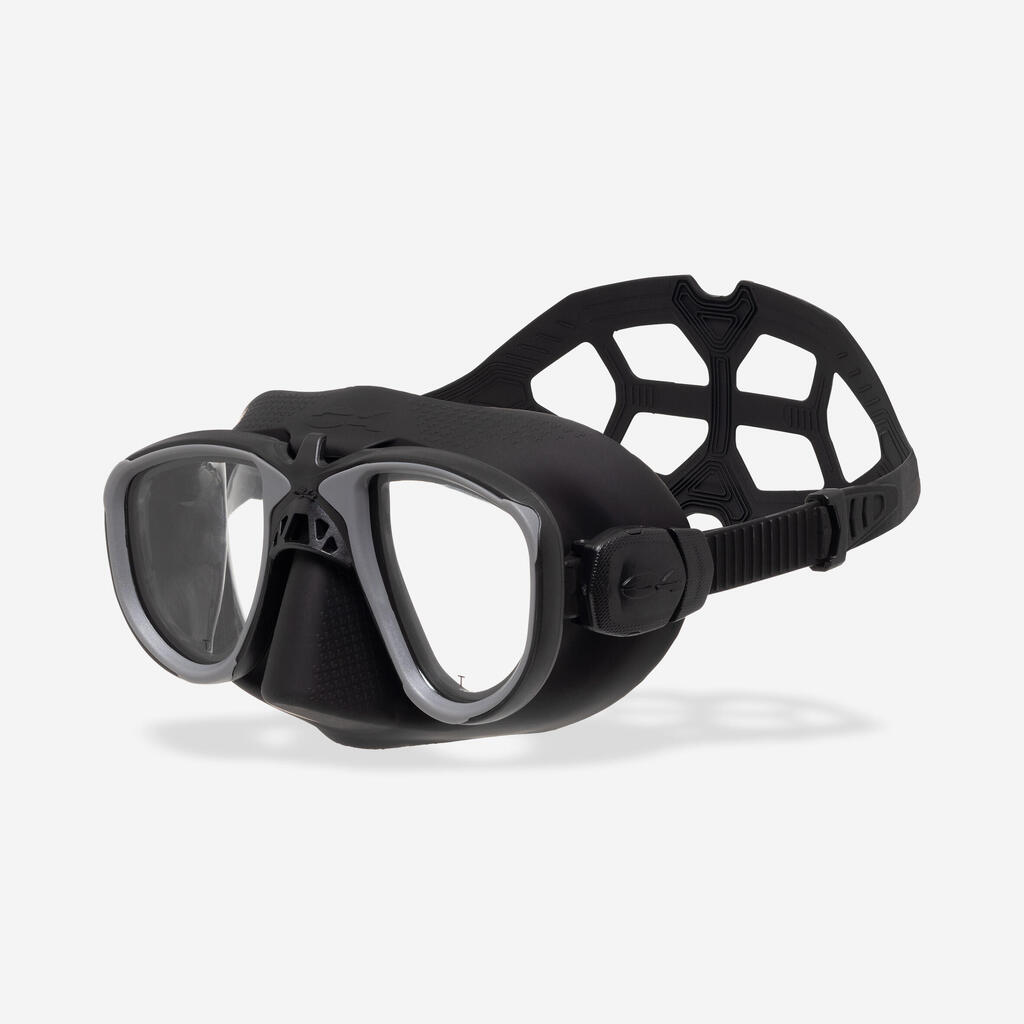 Harpuunkalastuse, vaba- ja akvalangiga sukeldumise mask C4 Carbon Martian, must