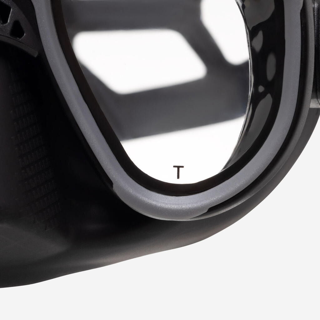 Harpuunkalastuse, vaba- ja akvalangiga sukeldumise mask C4 Carbon Martian, must