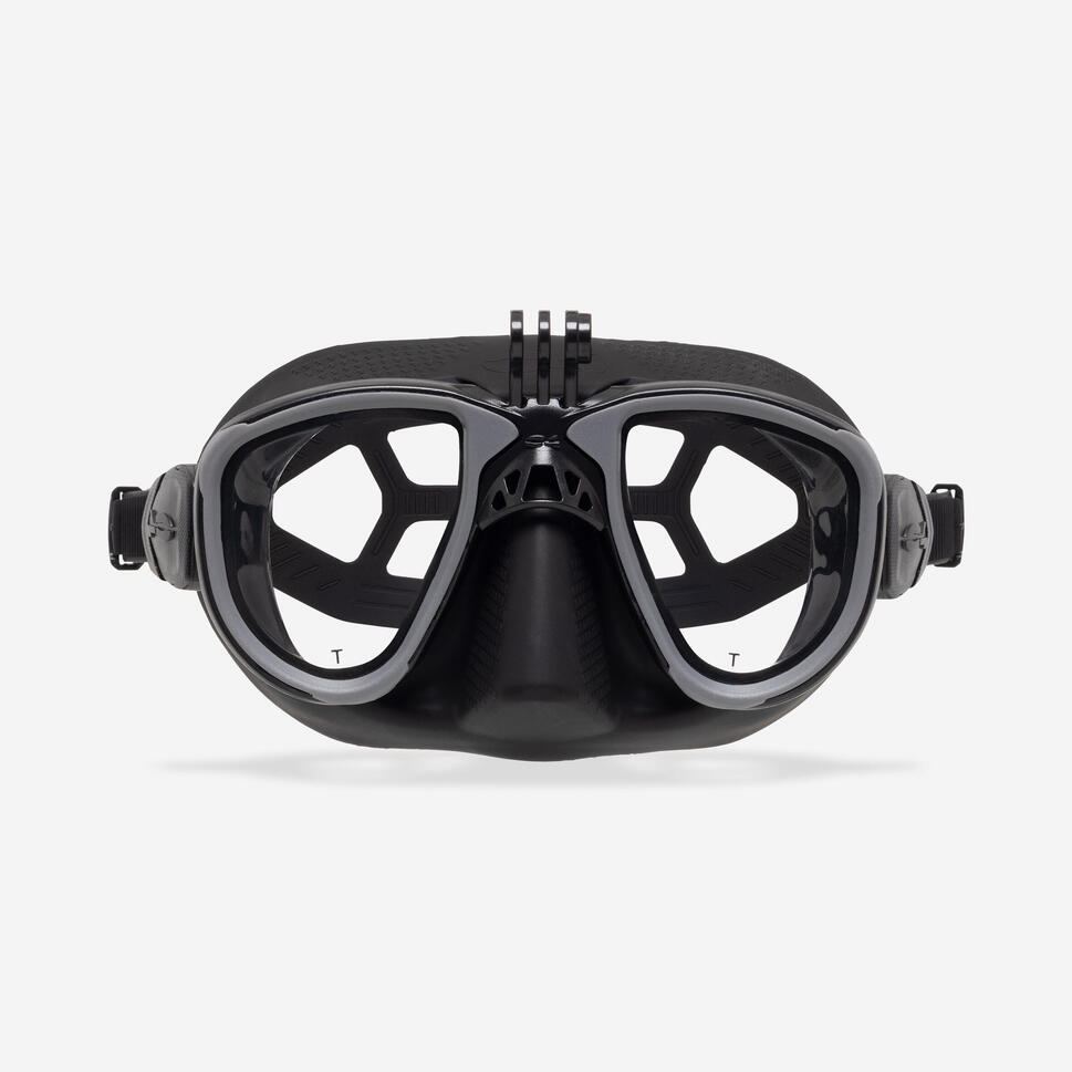 Maska do łowiectwa podwodnego i freedivingu C4 Carbon Martian Action Cam
