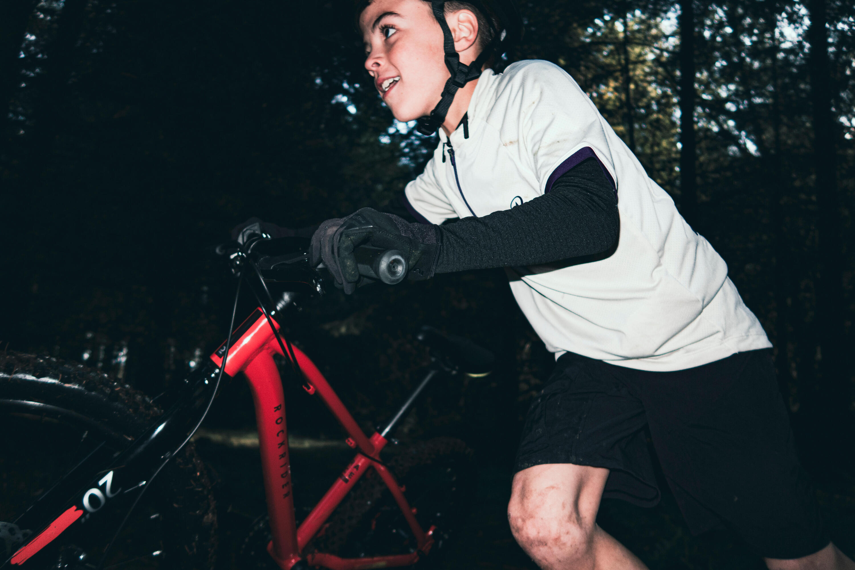 Kindervelo Mountainbike 20 Zoll Rockrider Explore 900R rot  17/23