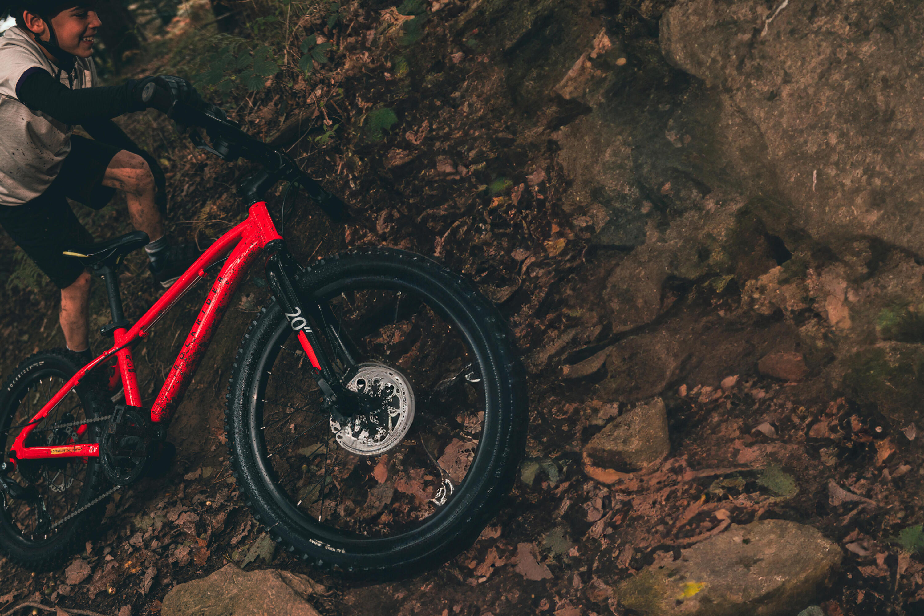 Kindervelo Mountainbike 20 Zoll Rockrider Explore 900R rot  20/23