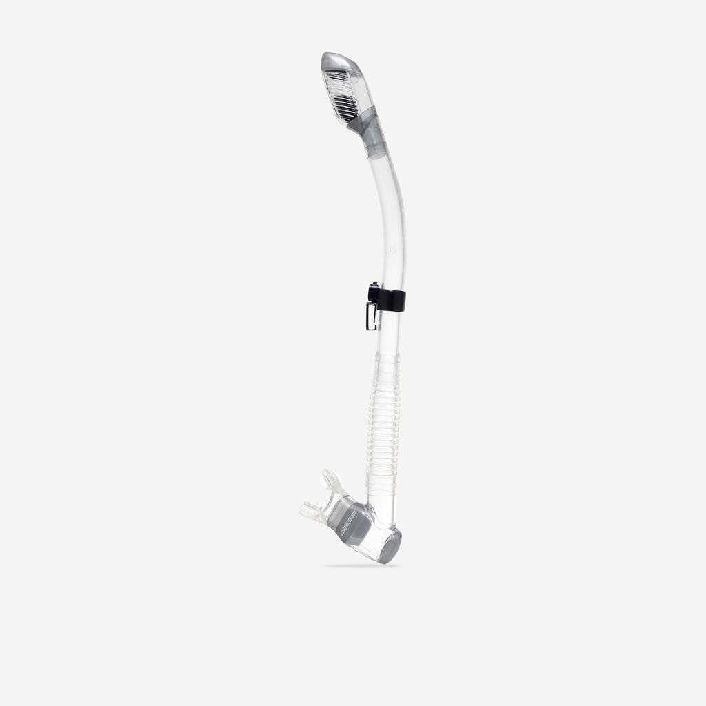Snorkel cressi desert dry adult transparent snorkelling diving with tank