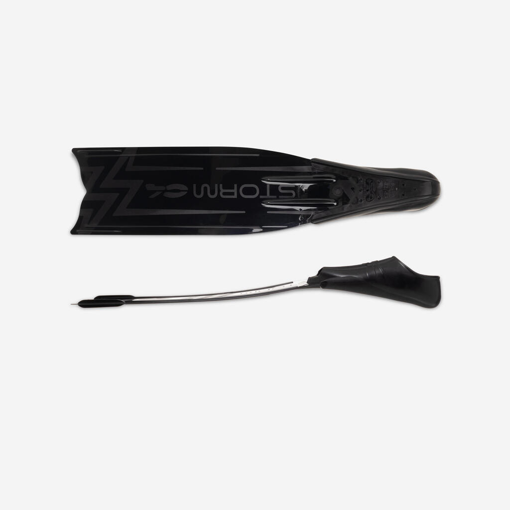 Ahingupüügi- ja vabasukeldumislestad C4 Carbon Storm, mustad 
