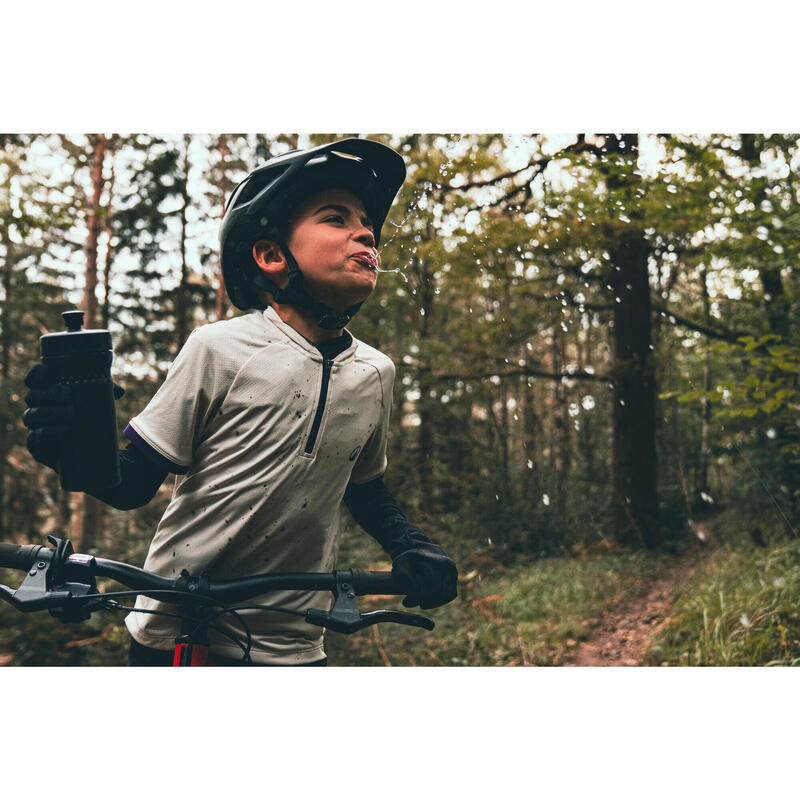 Dětský cyklistický dres s krátkým rukávem 7–11 let 500