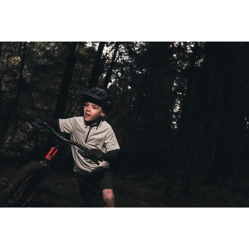 Dětský cyklistický dres s krátkým rukávem 7–11 let 500