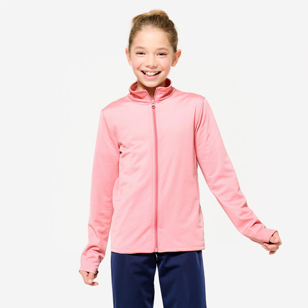 Survêtement enfant synthétique respirant - Gym'y bleu avec imprimé