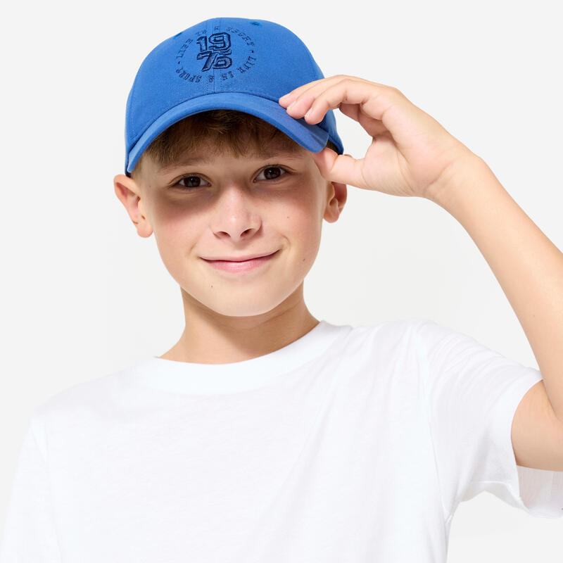 Casquette enfant respirante réglable mixte, bleu