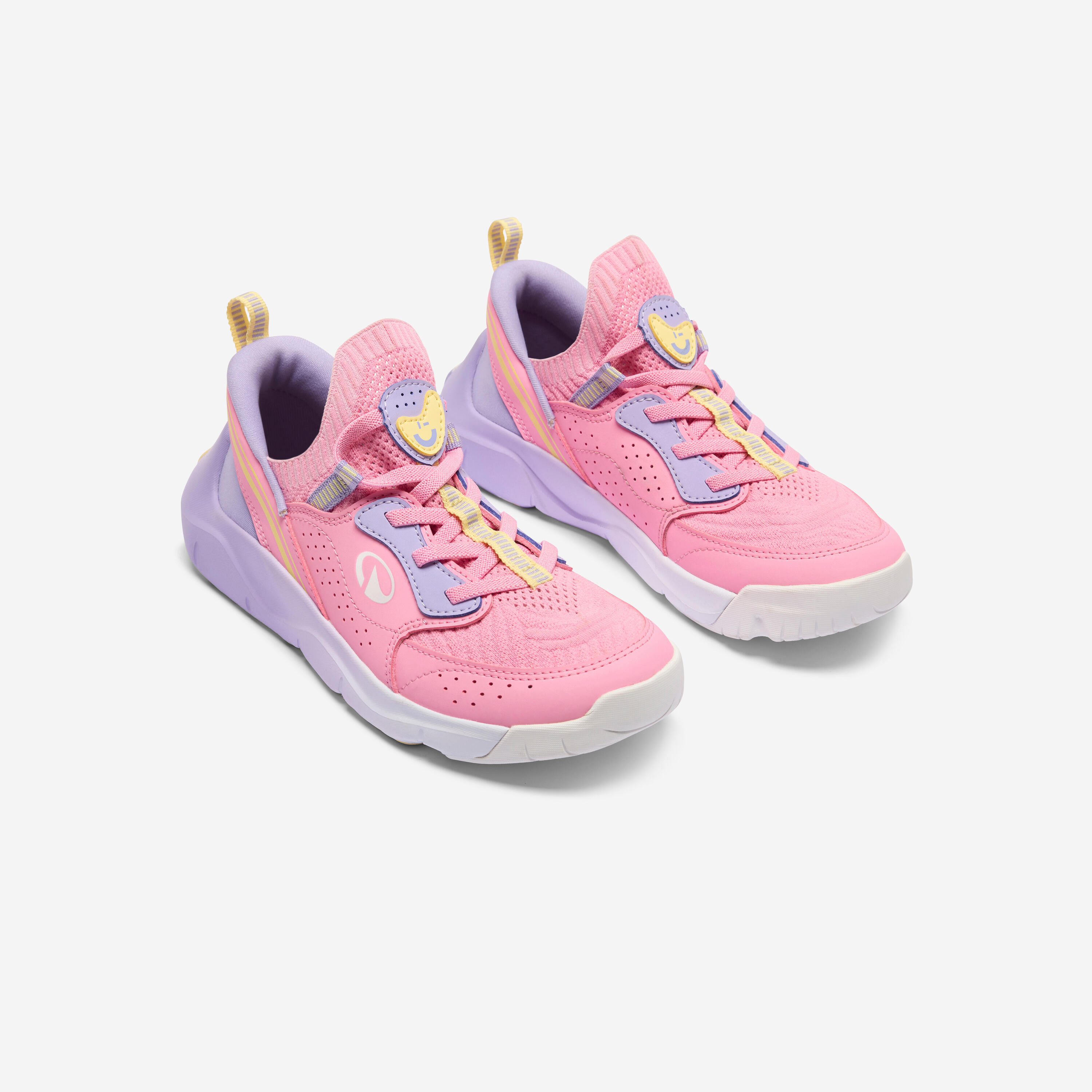 Scarpe da ginnastica bambino PLAYFUL EASY facili da mettere rosa 2/12