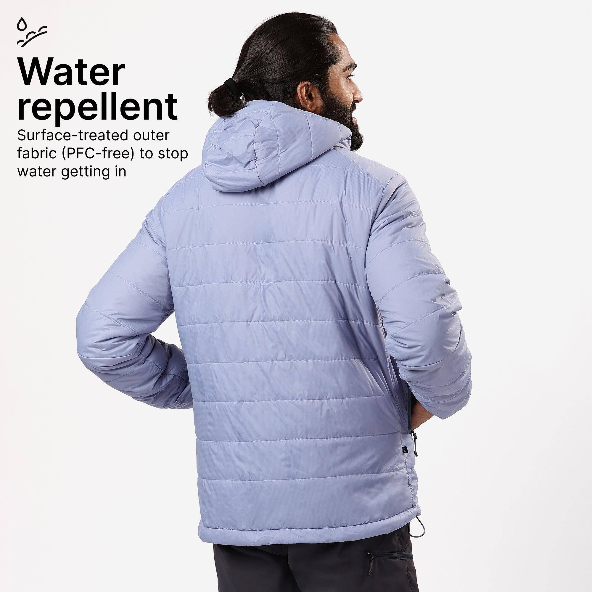 Men Packable Puffer Jacket for Trekking - MT100 -5°C Blue -  3