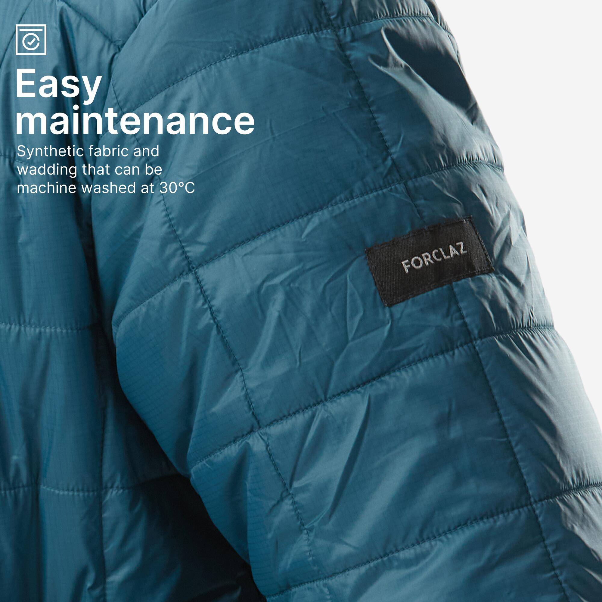 Women’s synthetic mountain trekking padded jacket - MT100 -5°C - Blue -  5