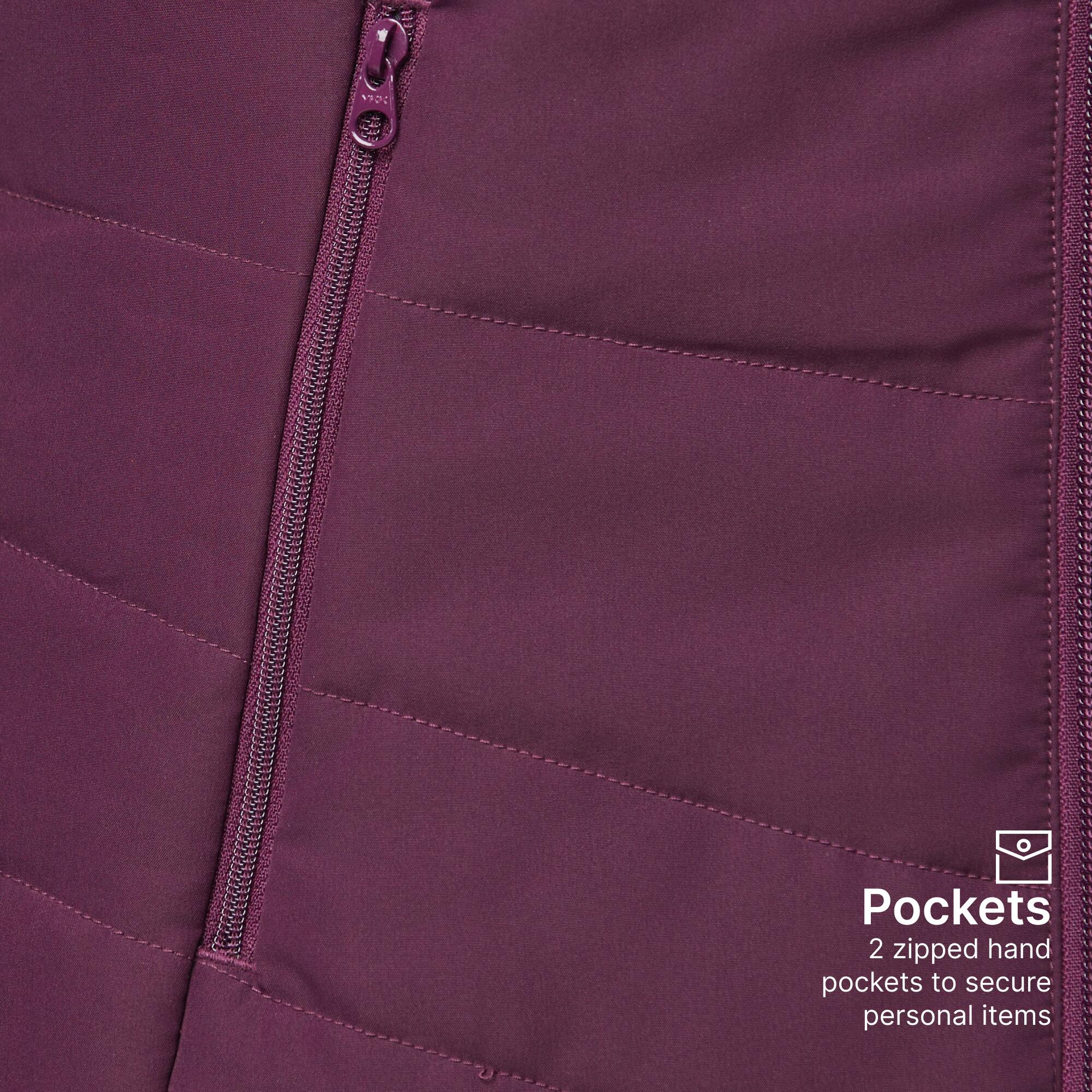 Women Puffer Jacket for Trekking - MT50 Purple