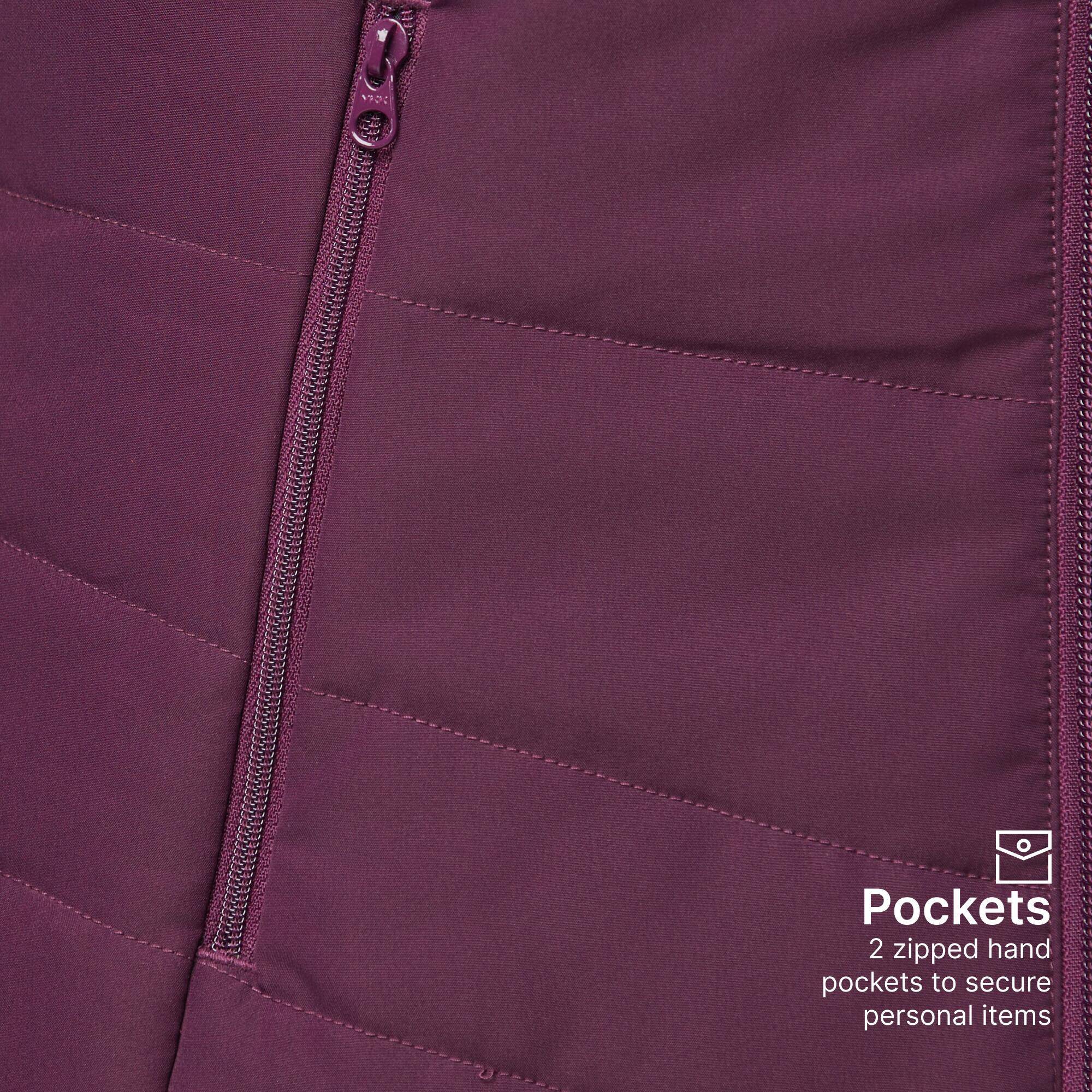 Women Puffer Jacket for Trekking - MT50 Purple -  4