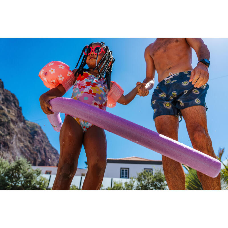 Maillot de bain 1 pièce Bébé / Fille - rouge imprimés fleurs