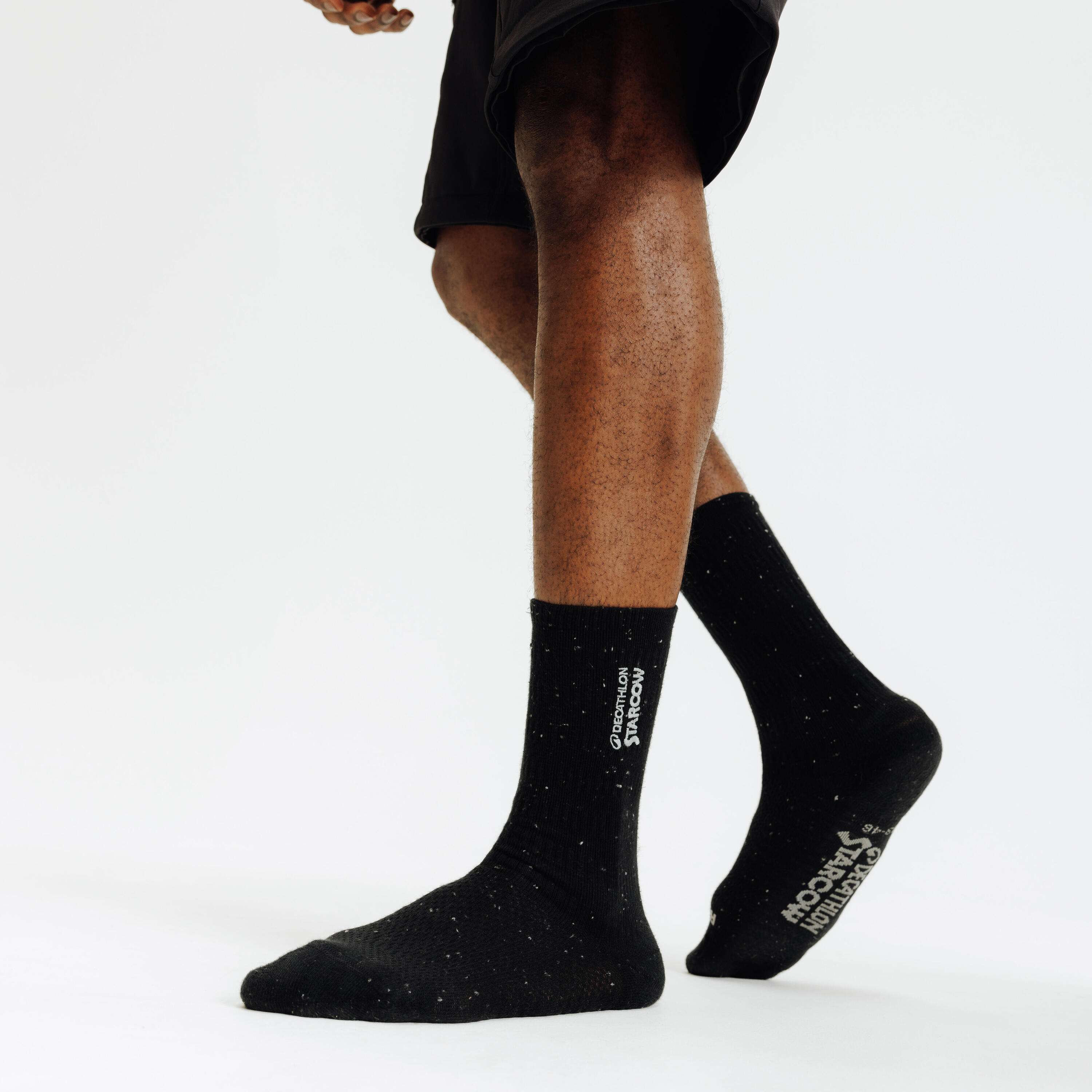 Socken High 2er Pack - Decathlon x Starcow schwarz/grün 5/6