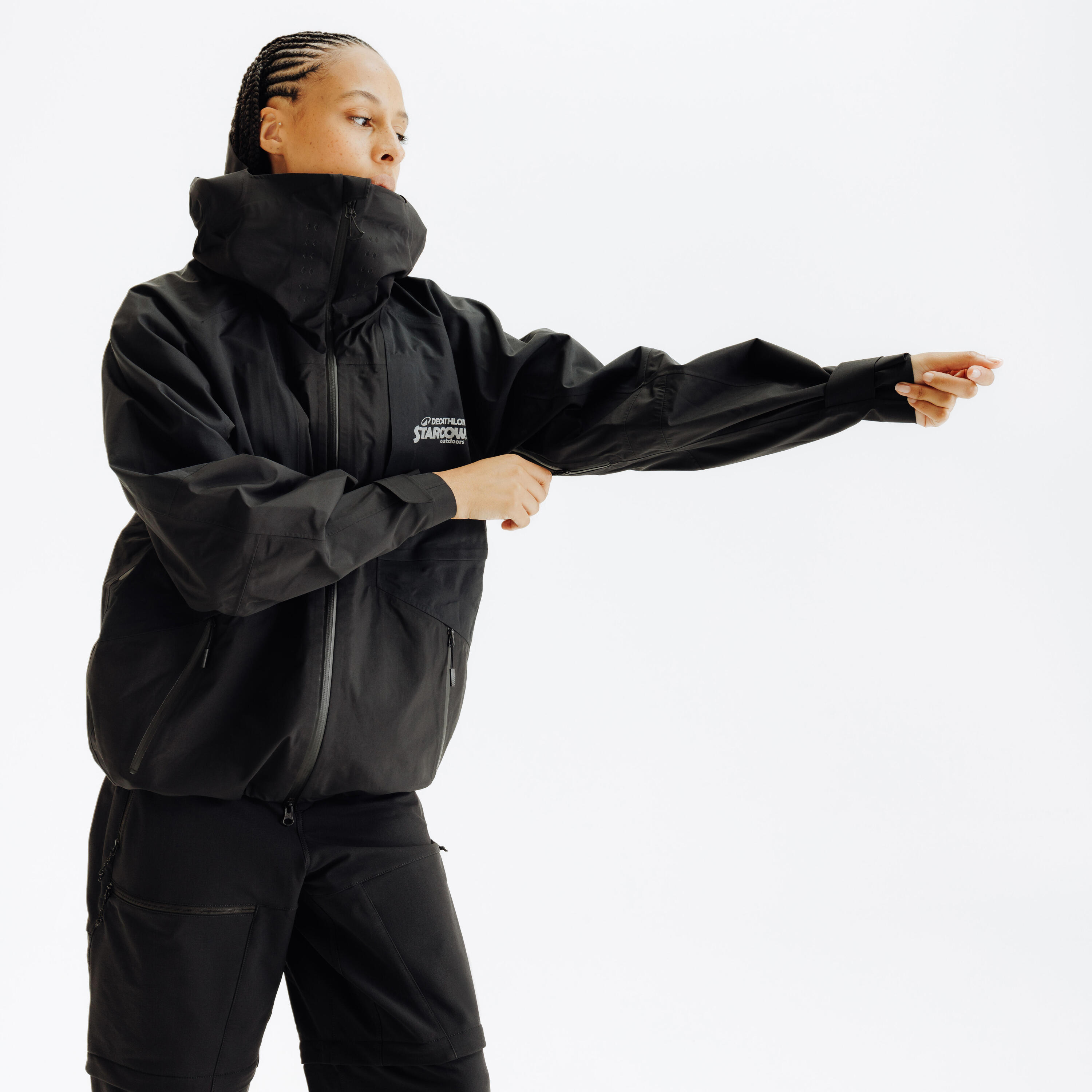 Regenjacke - Decathlon x Starcow schwarz 6/7