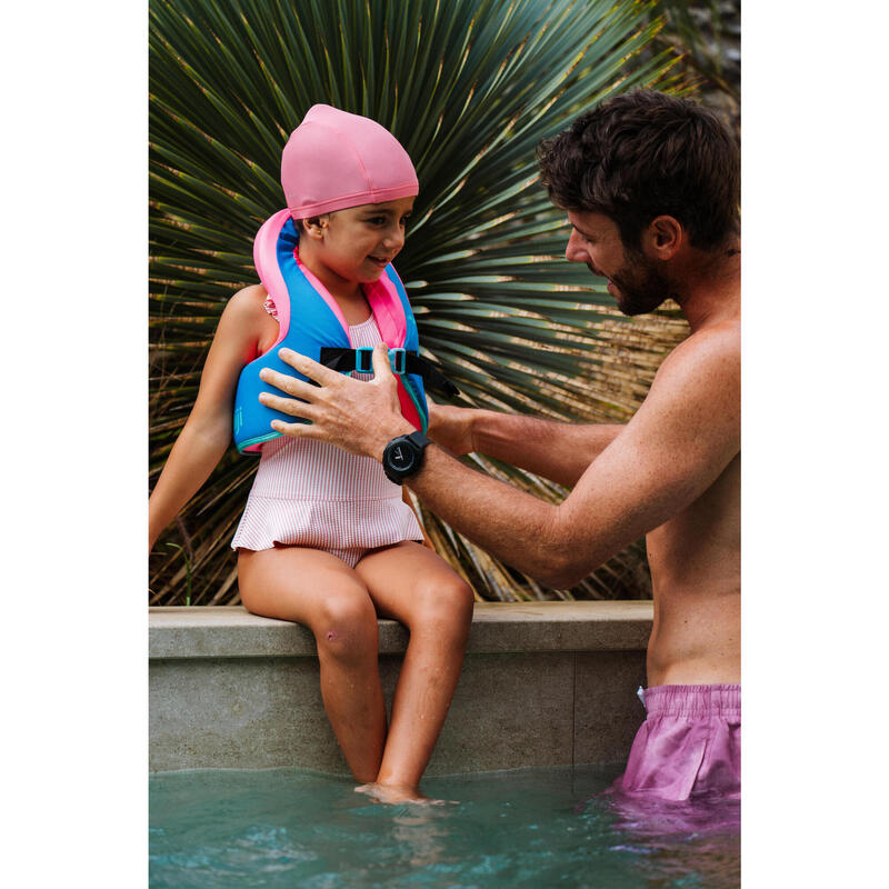 Çocuk Yüzme Yeleği - Pembe/Mavi - Swimvest+