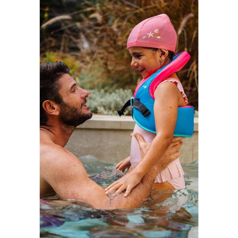 Bonnet de bain tissu Bébé - Shell rose