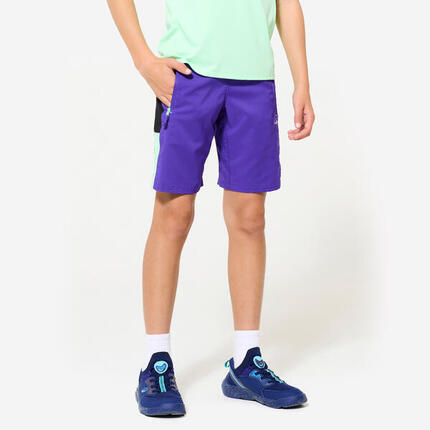 Short multisport respirant enfant, Bleu marine